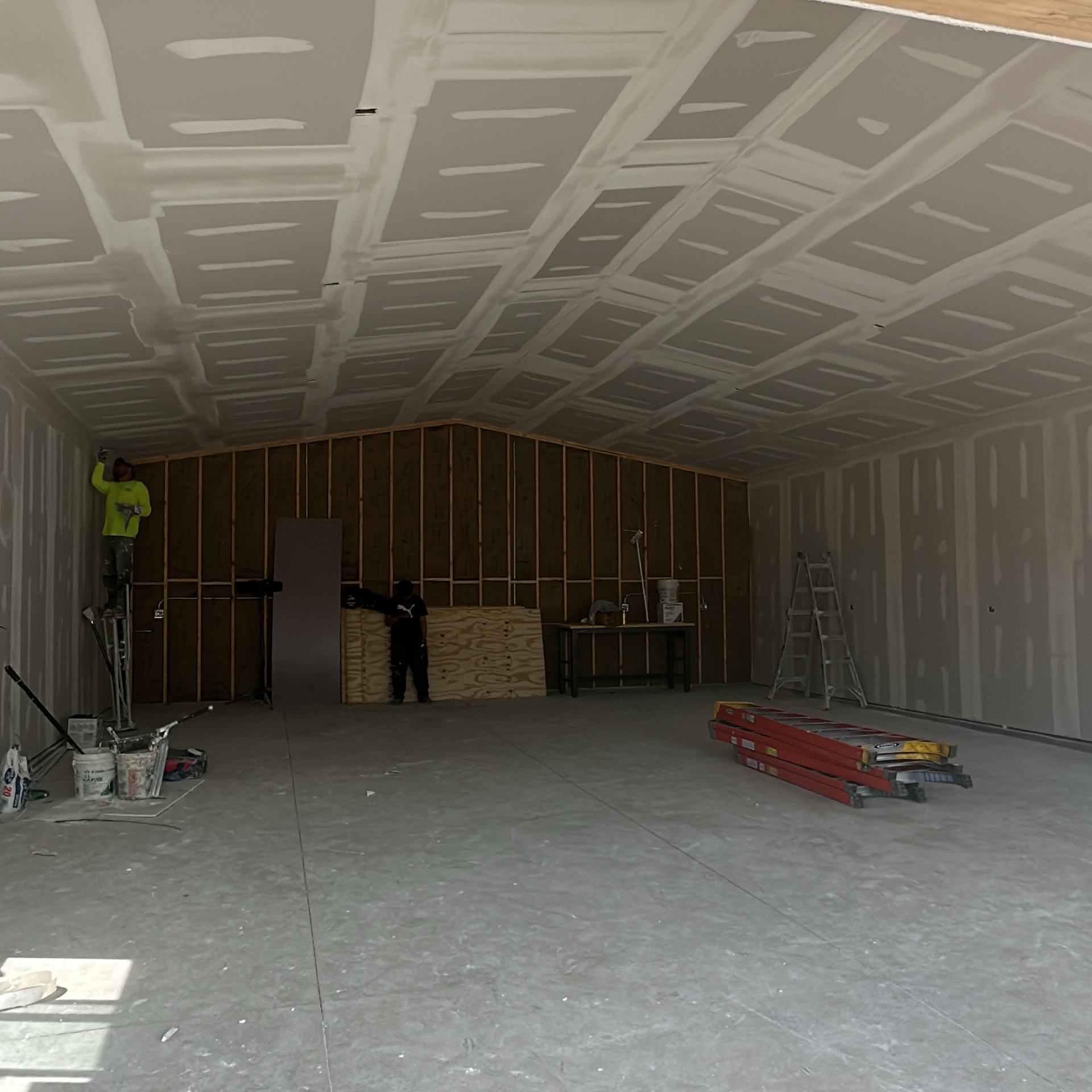 Commercial interior prep - Illinois drywall project by Great Lakes Drywall